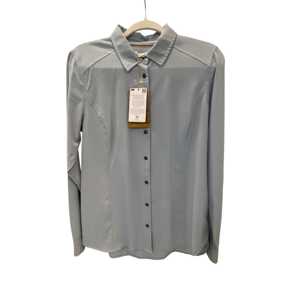 Orvis Women's NWT LS Button Up Odor Free Shirt Medium Outdoors‎ Hiking Travel